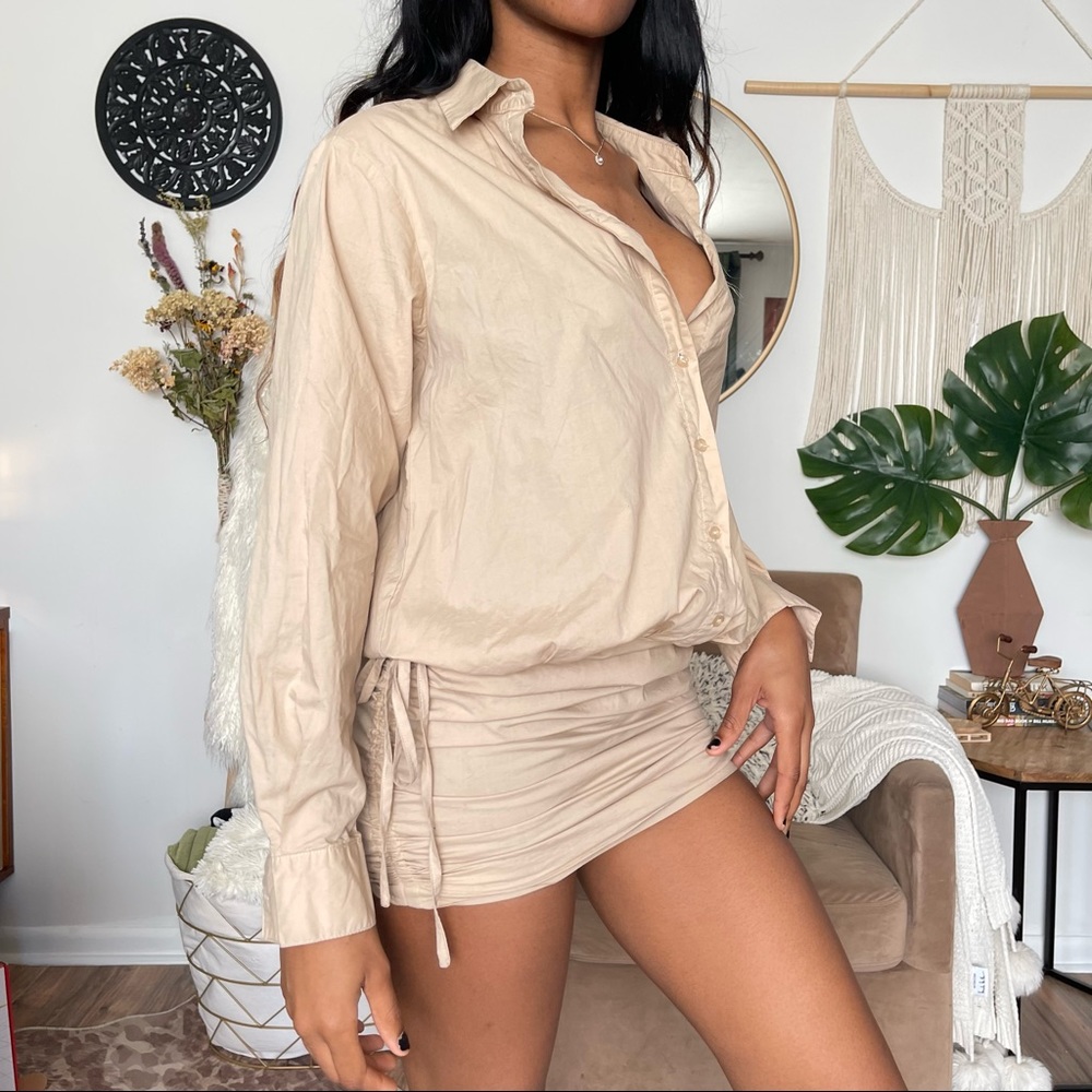 Lioness Button Down Mini Dress - image 4